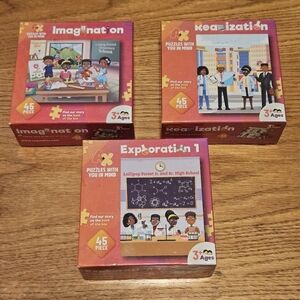 Set of 3 45 piece puzzles